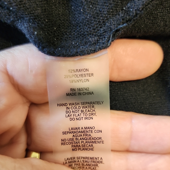 Amelia Women's Colorblock Sweater - Black, Gray, and White - Picture 9 of 9